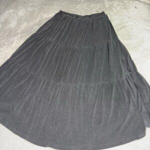 Women’s Sundry for Evereve Gray Tiered Midi Skirt Size 2